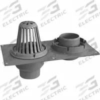 SMITH LIGHT COMMERCIAL Roof Drain: 10 1/2 in Overall Dia, 11 3/4 in Overall Ht, 19 in Overall Wd (MPN 148-Y02). Key specifications — Connection Type: No Hub; Includes: (2) Cast Iron Combination Flashing Clamps and Gravel Stops; Dome Material: Cast Iron; Brand: SMITH LIGHT COMMERCIAL.