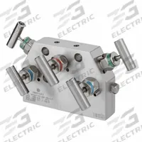 HAM-LET Five-Way Valve: Stainless Steel, 1/2" FNPT, Flange, 6,000 psi Pressure, PTFE, 1/4" FNPT (MPN M-53T-15-8NF-SS-T-T-P). Key specifications — Brand: HAM-LET; Drain: 1/4" FNPT; Inlet Connection: 1/2" FNPT; Outlet Connection: Flange.
