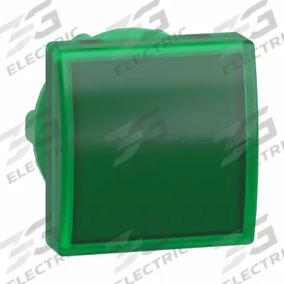 SCHNEIDER Pilot Light Head: 22 mm Panel Mounting Hole Dia, Green, Smooth, LED - Pilot-Light Heads
