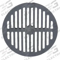 ZURN Grate: Round, 8 in Overall Dia, 1 1/4 in Overall Ht, Cast Iron, Unfinished, Blue, Drop-In (MPN P550-GRATE). Key specifications — Finish: Unfinished; Brand: ZURN; Color Family: Blue.