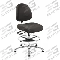 Ergonomic ESD Task Chair: Fabric, Armless, Ht Range 21 1/2 in to 31 1/2 in, 20 in Seat Wd, 0 Casters (MPN 9551M-E-EBF). Key specifications — Foot Support: Yes; Back Tilt Backward: 15°; Back Tilt Forward: 11°; Base Material: Aluminum; Brand: BEVCO; Product Type: Ergonomic ESD Task Chair; ESD-Safe: ESD-Safe; Seat Tilt Backward: 6°.