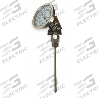 APPROVED VENDOR Dial Thermometer: 0°F to 250°F /-20°C to 120°C, 2.5 in Stem Lg - Adjustable-Angle Thread-Mount Dial Thermometers