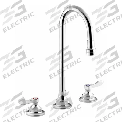 KOHLER Gooseneck Bathroom Faucet: Triton Bowe, Brass, Polished Chrome Finish - Widespread Handle Bathroom Faucets