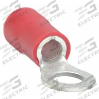 GRAINGER Ring Terminal: Red, Vinyl Insulation, 1/4 in Stud Size, 8 AWG to 8 AWG Wire Sizes, 600 V (MPN 4FRC9). Key specifications — attr1308027: GRAINGER.