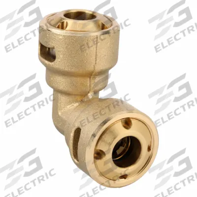 PARKER Push-Fit Elbow Fitting: 3/8 in OD x 3/8 in OD Size, Push-to-Connect x Push-to-Connect - Brass Push-to-Connect Tube Fittings