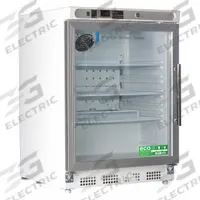 AMERICAN BIOTECH SUPPLY Lab Refrigerator: 4.6 cu ft, Undercounter, 1°C to 10°C, 25 1/2 in Overall Dp (MPN ABT-HC-UCBI-0404G-LH). Key specifications — Door Opening Style: Left; Color: White; Alarm Type: Temperature; Manufacturer Part Number: ABT-HC-UCBI-0404G-LH; Brand: AMERICAN BIOTECH SUPPLY; Product Type: Lab Refrigerator; Door Type: Swing Glass; Refrigerant Type: R-600a.