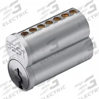 BEST Interchangeable Core Cylinder: Cylindrical, SFIC, Chrome (MPN 1CP7WB1626). Key specifications — Brand: BEST; Lock Assembly Type: Cylindrical; Cylinder Core Type: Small Format Interchangeable Core Cylinder; Keyway Type: WB; Number of Pins: 7.