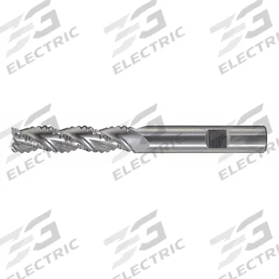 CLEVELAND Roughing End Mill: Carbide, TiCN Coated, 3 Flute, Coarse Pitch, 3/8" Mill Dia - Square Carbide Roughing End Mills for Nonferrous Materials
