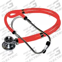 MEDSOURCE Sprague Rapport Stethoscope: Sprague Rapport Stethoscope, Adult/Pediatric, Acoustic, Dual (MPN MS-STR). Key specifications — Color: Red; Patient Type: Pediatric; Brand: MEDSOURCE; Stethoscope Design: Acoustic; Includes: (3) Bell.