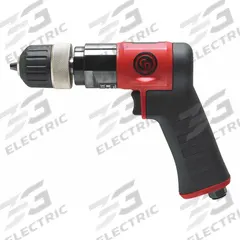 CHICAGO PNEUMATIC Air-Powered Drill: 3/8 in Chuck, Light Duty, 3,000 RPM, 0.6 hp, Keyless (MPN CP9287C). Key specifications — attr1320790: CHICAGO PNEUMATIC.