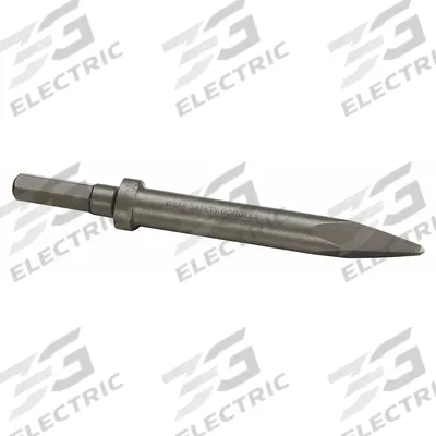 WESTWARD Moil Point Chisel: 0.58 in Shank Size, Hex, Oval - Moil Point Chisels for Chipping Hammers