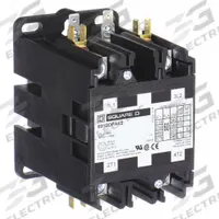 SQUARE D Definite Purpose Magnetic Contactor: 2 Poles, 208-240V AC, 60 A, Non-Reversing (MPN 8910DPA62V09). Key specifications — Brand: SQUARE D; Coil Voltage: 220/208-240V AC; Contactor Style: HVACR Definite Purpose Contactor; Terminal Connection Type: Quick-Disconnect Terminals; Maximum Voltage Rating: 600V AC; Series: 8910 Series Type DPA; Phase: Single; Main Pole Contact Form: 2NO.