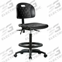 Ergonomic Chair: Polyurethane, Armless, Ht Range 24 1/4 in to 34 in, 18 in Seat Wd, 17 in Seat Dp (MPN BR-HPHBCH-RG-T1-A0-BF-RC-BLK). Key specifications — Foot Support: Yes; Back Tilt Backward: 13.5°; Back Tilt Forward: 10.5°; Base Material: Nylon; Brand: APPROVED VENDOR; Product Type: Ergonomic Chair; ESD-Safe: Not ESD Safe; Seat Tilt Backward: 3°.