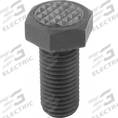 KIPP Hex Head Gripper Screw w/Serrated Pad: Black Oxide Coated Steel Screw, M10 Thread Size (MPN K0386.1710). Key specifications — Hardness: Rockwell C72 to 74; Brand: KIPP.