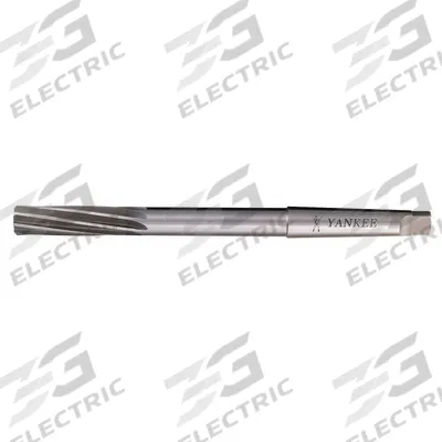 YANKEE Chucking Reamer: 0.5938 in Dia, 19/32 in, Spiral Flute, High Speed Steel - Morse Taper-Shank Spiral-Flute High-Speed Steel Chucking Reamers