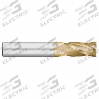APPROVED VENDOR Square End Mill: Carbide, TiN Coated, 4 Flute, 1/2" Mill Dia, 1-1/4" LOC, 3" OAL (MPN 206-001203B)