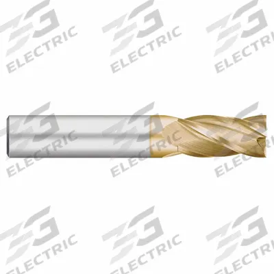 APPROVED VENDOR Square End Mill: Carbide, TiN Coated, 4 Flute, 1/2" Mill Dia, 1-1/4" LOC - General Purpose Carbide Square End Mills
