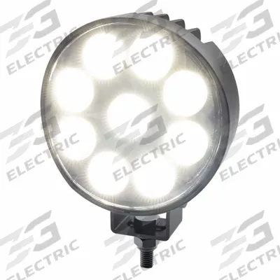 ECCO Vehicle Work Light: Round, Flood, LED, Bracket, 2 Conductor Cable - Vehicle Floodlights