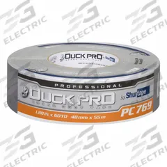SHURTAPE Duct Tape: Medium Duty, Silver, 1 7/8 in Wd, 60 1/8 yd Lg, 12.2 mil Thick, PC 769, Rubber (MPN 105458). Key specifications — Backing Material: Polyethylene Coated Cloth; Series: PC 769.