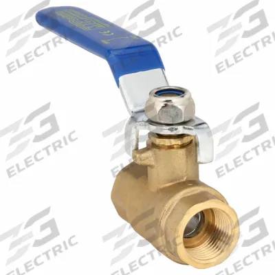 APPROVED VENDOR Manual Two-Way Ball Valve: 3/8 in, Straight, FNPT x FNPT, Full Port Ball Port - Brass Ball Valves