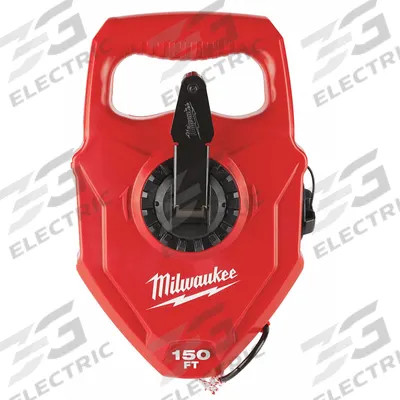 MILWAUKEE Chalk Line Reel: 4:1, 100 ft Line Lg, Red, 24 oz Fill Wt - High-Capacity Chalk Line Reels