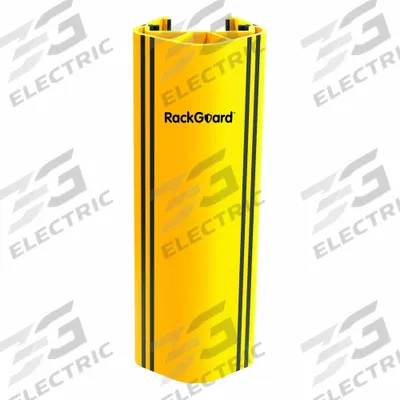 A-SAFE Pallet Rack Upright Protector: Snap-On, On Upright, 15 3/4 in, Polymer - Snap-On Nonmetallic Pallet Rack Post Protectors