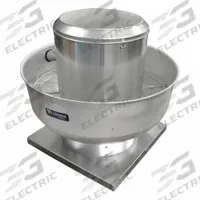 Upblast Exhaust Fan: Belt Drive, Includes Drive Pack, 18 1/4 in Wheel, 3,944 cfm, ODP, 2 hp, 3-ph (MPN ALX180UB30200M). Key specifications — Brand: CANARM; Base Shape: Square; Assembly: Assembled; Motor Enclosure: Open Dripproof; Nameplate Voltage: 230/460V AC; Mounting Location: Wall; For High-Static Pressure Applications: No; High-Efficiency Motor: No.