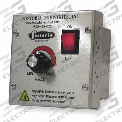 FOSTORIA Variable Heat Control Knob: 3,200 W Output, 15.4 A, Fits Up to 3200 W kW - Controls & Cords for Electric Wall & Ceiling Heaters