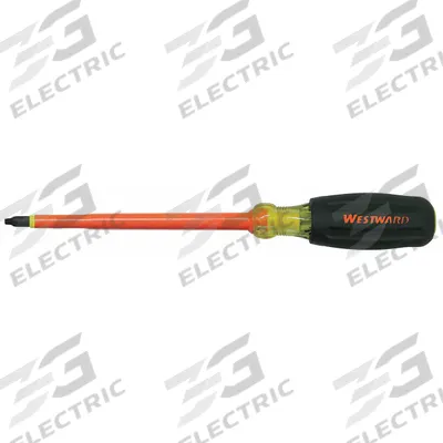 WESTWARD Insulated Square Screwdriver: Long Lg, #3 Tip Size, 10 1/4 in Overall Lg - Insulated Square Screwdrivers