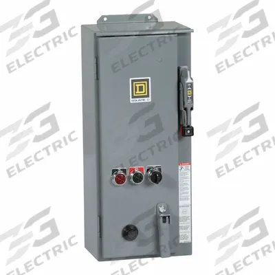 SCHNEIDER Combination Starter: Fusible Disconnect, 3 Poles, NEMA Size 1, 120V AC - Fusible Starters with Electronic Overloads