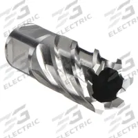 SLUGGER BY FEIN Annular Cutter: 2 1/2 in Cutter Dia, 1 in Max Cutting Dp, Bright, High Speed Steel (MPN 63134635001). Key specifications — attr253884: No; attr253885: Bright; attr253886: High Speed Steel; attr253887: Weldon Flat; attr253888: Fractional Inch; attr277149: SLUGGER BY FEIN.