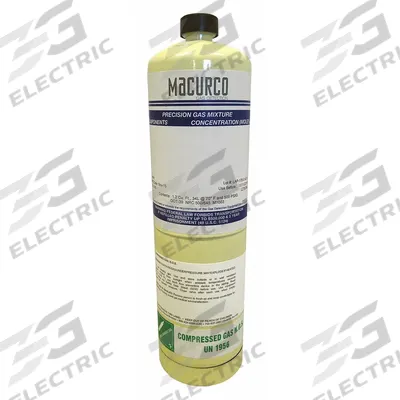 MACURCO Calibration Gas: Mfr. No. GD-12/Mfr. No. GD-6, Air, Certificate of Analysis Included - Calibration Gases for Fixed Gas Detectors