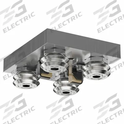 MINVEE Wheel Plate Assembly: For 14 mm Rail Wd, Ball - Bishop-Wisecarver MinVee Guide Wheel Plate Assemblies