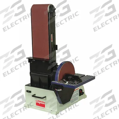 Dayton Belt and Disc Sander: For Metal/Plastic/Wood, 115 V, Single-Phase, 1 hp - Benchtop Belt & Disc Machines