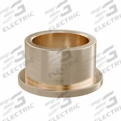 Flanged Sleeve Bearing: Bronze, SAE 841, 15 mm Bore, 19 mm OD, 12 mm Lg, -35°F to 300°F, 10 PK (MPN FFM1519-12B). Key specifications — System of Measurement: Metric; Material Grade: SAE 841; Flange Type: Flanged; Brand: OILITE.
