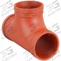 GRUVLOK Metal Pipe Tee: Tee, 3 in x 3 in x 3 in, Ductile Iron, EPDM Seal, 300 psi @ 150°F (MPN 0390016848). Key specifications — Brand: GRUVLOK; Maximum Operating Pressure: 300 psi @ 150°F; Fitting Pipe Size: 3 in x 3 in x 3 in.