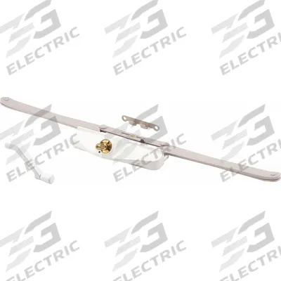 TRUE HARDWARE Window Operator: Crank, Handle Included, Non-Handed, Sash, White - Awning & Casement Window Operators & Handles