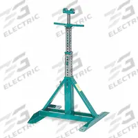 GREENLEE Telescoping Reel Stand: 0 Spindles, 21 in x 24 in x 54 in, For 96 in Max Spool Dia, Steel (MPN 683). Key specifications — Adjustment Type: Screw; Brand: GREENLEE; Color: Green; Material: Steel; Finish: Powder Coated; For Maximum Spool Diameter: 96 in.