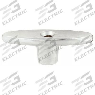 CHICAGO FAUCETS Handle: Tee, Chrome, 3/4 in Overall Ht, 2 1/4 in Overall Lg - Hose Bibb & Sillcock Replacement Parts