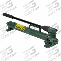 SIMPLEX Hand Pump: 2 Stages, Single Acting, 200 psi Max. Pressure 1st Stage (MPN P42). Key specifications — Brand: SIMPLEX; Cylinder Compatibility: Single Acting.