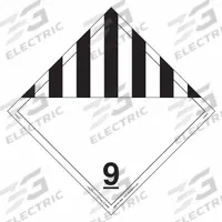 LABELMASTER Miscellaneous Dangerous Goods Placard: Dangerous, 10 3/4 in x 10 3/4 in, Vinyl, 25 PK (MPN Z-EZ19). Key specifications — Brand: LABELMASTER; Message: Dangerous.