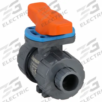 HAYWARD FLOW CONTROL Manual Two-Way Ball Valve: 1/2 in, PVC, Straight - PVC Ball Valves