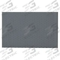 PVC Perforated Sheet: 0.25 in Thick, 4 ft Lg, 32 in Wd, 0.5 in Hole Dia, Staggered, Round (MPN PP250500R688S-48X32). Key specifications — Hole Shape: Round; Hole Pattern: Staggered.