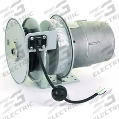 KH INDUSTRIES Extension Cord Reel: 20 ft Cord Lg, 14 AWG, Bare Wire Retractable End, SOOW, 600V AC (MPN RTSD3L-WW-B14E). Key specifications — Voltage: 600V AC; Hazardous Location Rating: Class II, Div 1, Group E, F, G; Brand: KH INDUSTRIES.