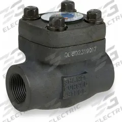SHARPE Check Valve: Swing, Inline Valve Body, 2 in Pipe Size, FNPSM x FNPSM, Carbon Steel, 700°F (MPN 4371001270). Key specifications — Seat Material: Metal; Brand: SHARPE.