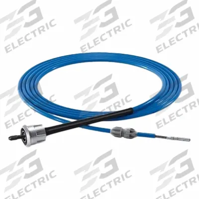 GOODWAY Flexible Shaft: 7/16 in to 1/2 in, Female Quick, 824X23 - Shafts for Heat Exchanger Cleaning Equipment