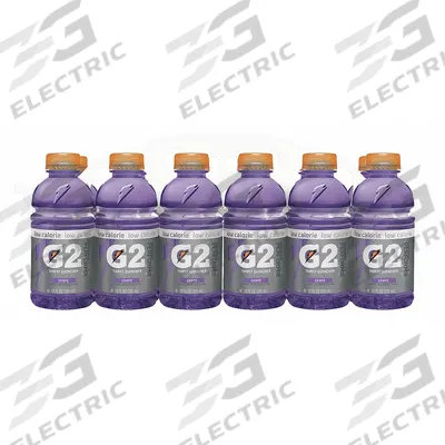 GATORADE Sports Drink: Grape, Single-Serve, 12 fl oz Container Size, Low-Sugar, Purple - Low-Sugar Sports Drinks