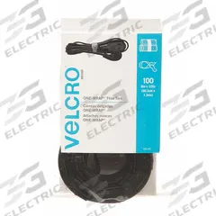 VELCRO BRAND Hook-and-Loop Cable Tie: 8 in Lg, 2.00 in, 0.5 in Wd, Nylon/Polyethylene, Black, 100 PK (MPN 95172). Key specifications — Max. Bundle Dia.: 2.00 in; Material: Polyethylene; Color: Black; Brand: VELCRO BRAND.