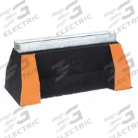 ANVIL Support Block: Rubber Base, Pre-Galvanized Steel, 10.88 in Overall Lg, 1,500 lb Load Capacity (MPN 2400700106). Key specifications — Support Material: Steel; Base Material: Rubber; Base Size: 10.88 in L x 5 in W; Brand: ANVIL.