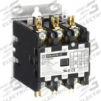 SQUARE D Definite Purpose Magnetic Contactor: 3 Poles, 480V AC, 30 A, Non-Reversing (MPN 8910DPA33V06). Key specifications — Brand: SQUARE D; Coil Voltage: 440/480V AC; Contactor Style: HVACR Definite Purpose Contactor; Terminal Connection Type: Quick-Disconnect Terminals; Maximum Voltage Rating: 600V AC; Series: 8910 Series Type DPA; Phase: Three; Main Pole Contact Form: 3NO.